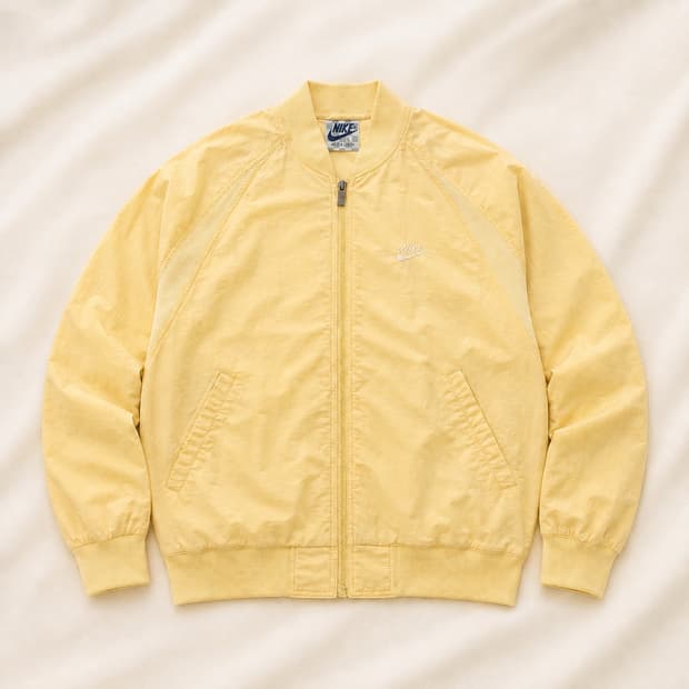 L)80s 나이키 한국나이키 레몬옐로우 빈티지 블루종 자켓