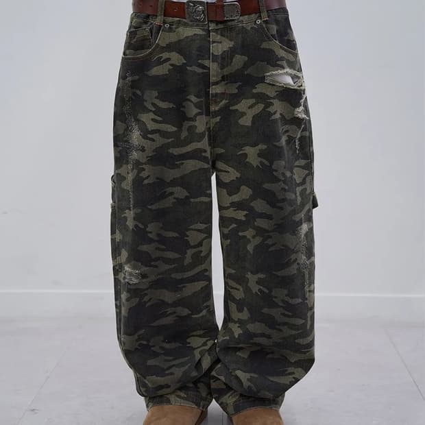 메인부스 카모 팬츠 Destroyed Camo Pants 2