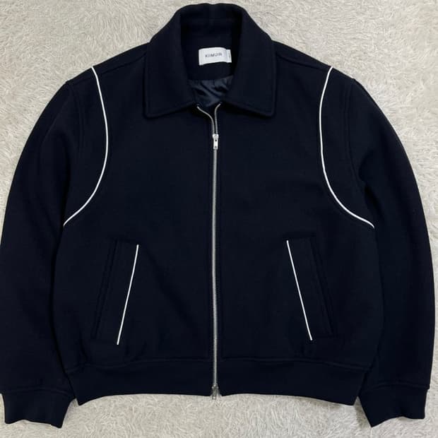 키뮤어 울 바시티 자켓/#3025