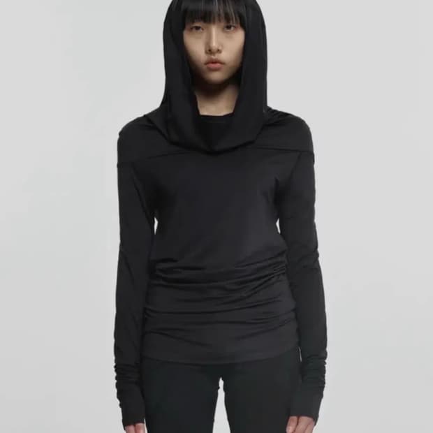 Nache 나체 드레이핑 롱슬리브