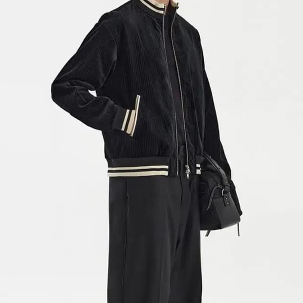 유스 youth 스트라이프 벨벳 트랙자켓[L]