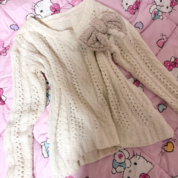 리즈리사 히메카지 원숄더 스웨터 니트 