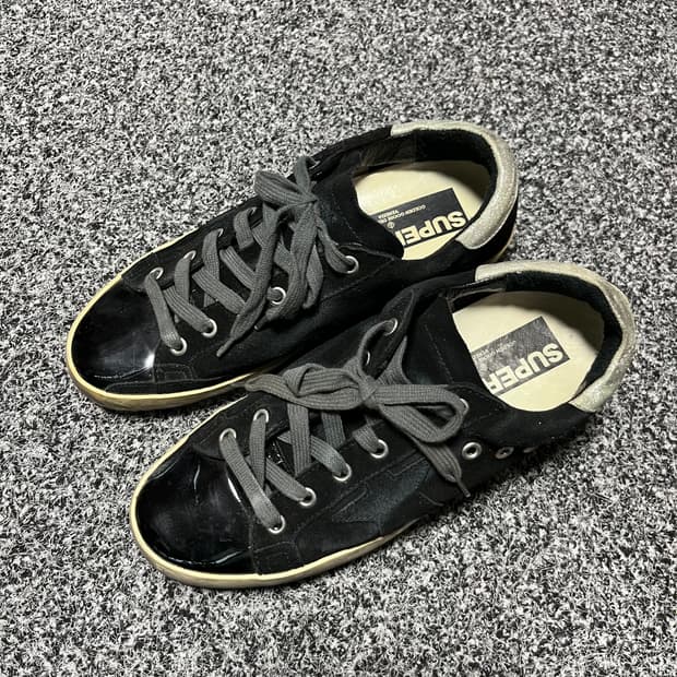 골든구스 슈퍼스타 블랙 스니커즈 38