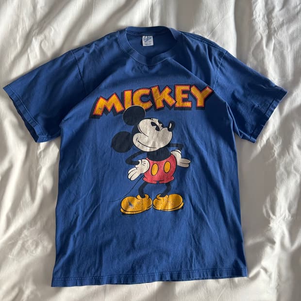 [L] 90s USA Velva sheen 미키마우스 티셔츠