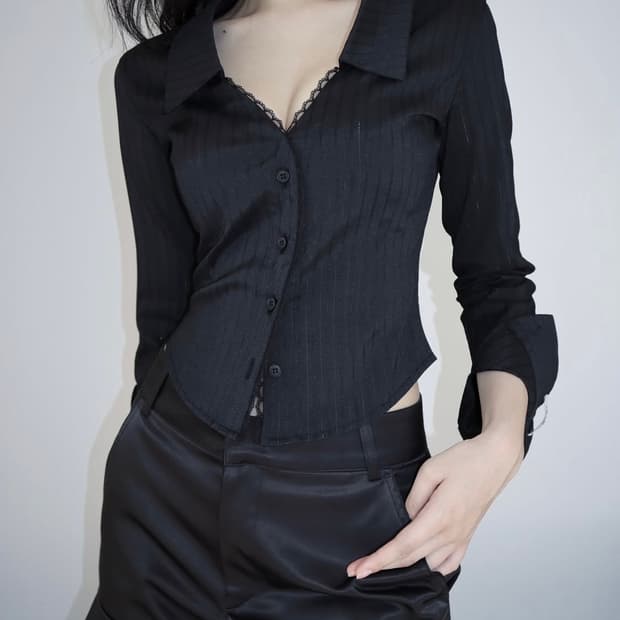 새상품,택o) 클라따 lace princess shirt xs사이즈