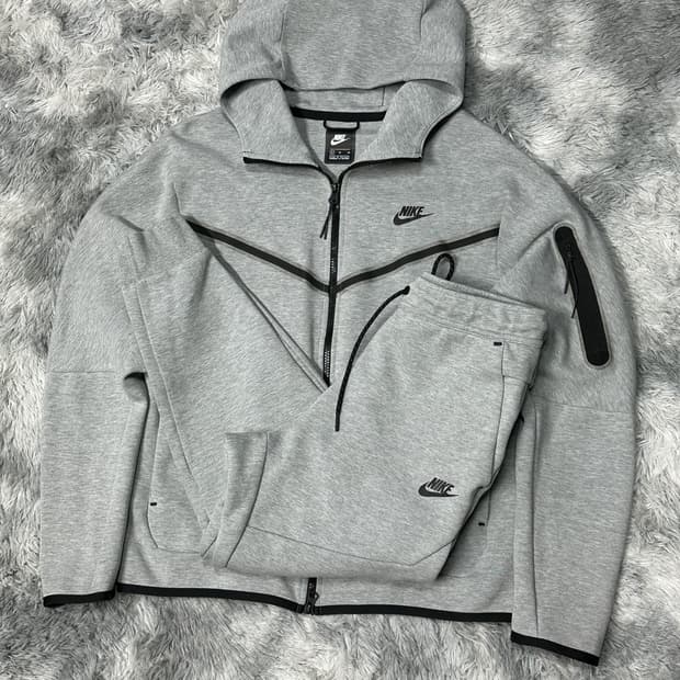 나이키 nsw 테크플리스 트레이닝 세트 회색