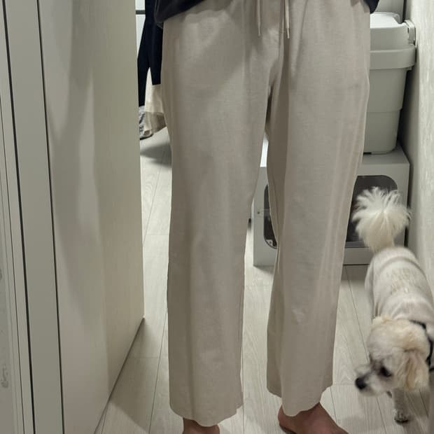 보세 린넨 팬츠 아이보리 L