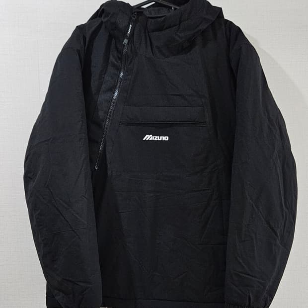 미즈노 블랙 패딩 아노락 자켓 M