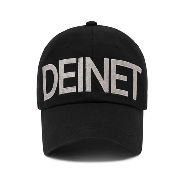 다이닛 모자 DEINET BIG LOGO CAP IN BLACK