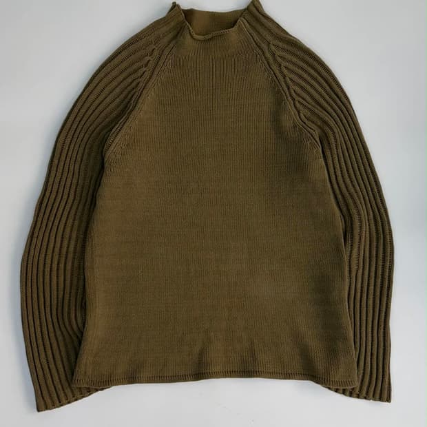 [L] 아르마니 익스체인지 하이넥 래글런 슬리브 니트