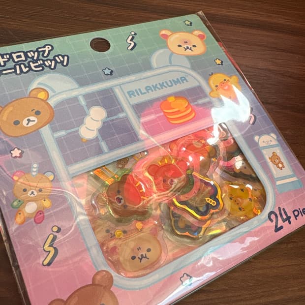 리락쿠마 신상 씰 스티커 1