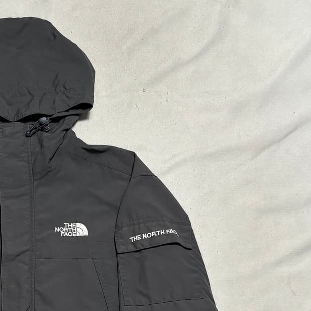 95 노스페이스 그레이 후드 바람막이