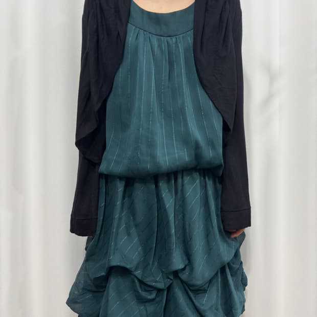 black crop bolero