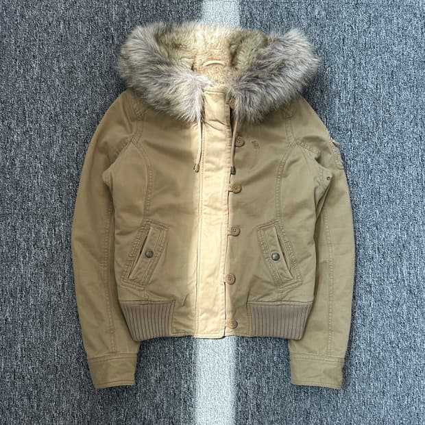 아베크롬비 울프죠 퍼 후드 자켓