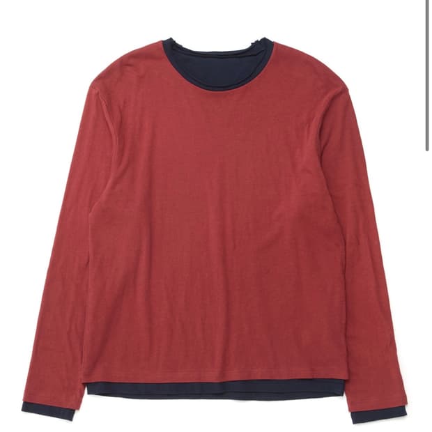 [3/M] Two Face Ringer Tee Red/Navy