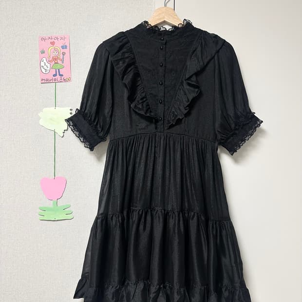 jpn 로지타 레이스 프릴 원피스 갸루 양산형지뢰계 하라주쿠