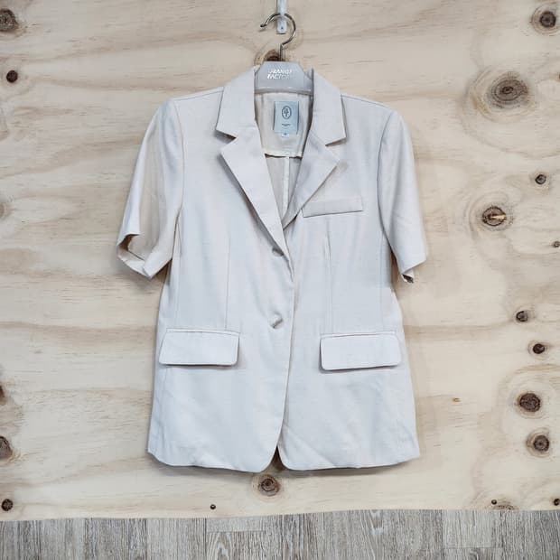 1194) 베니토 린넨블랜드 반팔 자켓