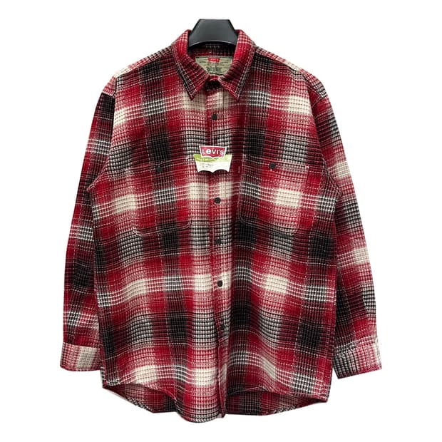 90s 리바이스 데드스탁 체크 플란넬 웨스턴 셔츠 남방 XL