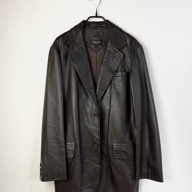 SACSNY Y'SACCS by 요지 야마모토 램 레더 블레이져