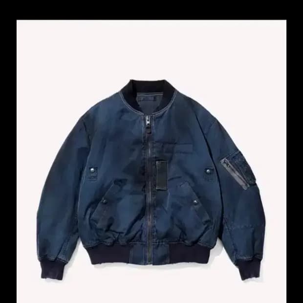 [2]25aw 아프레쎄 빈티지 실크 플라이트 자켓