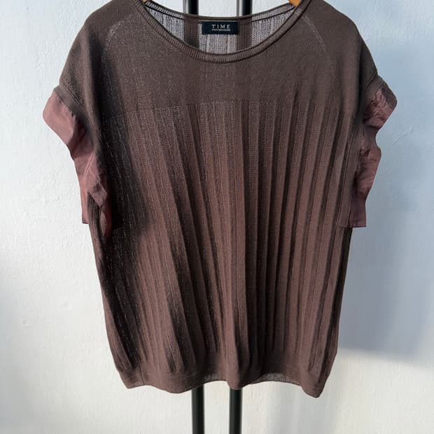 정품) TIME 타임 한섬 브라운 니트 90 F