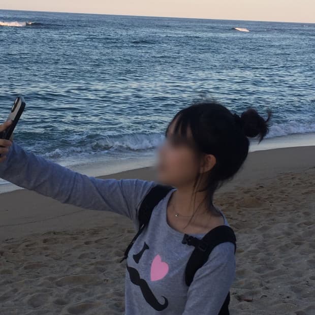 빈티지 회색 슬리브