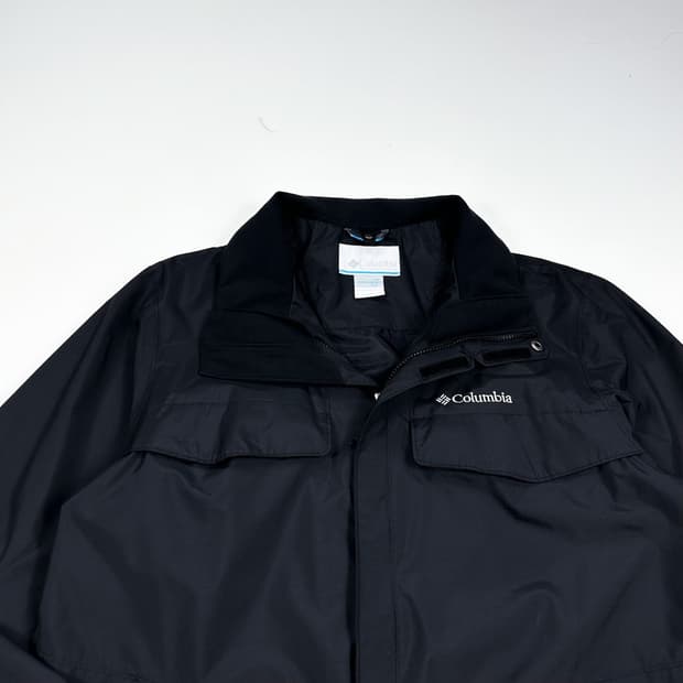컬럼비아 옴니테크 블랙 바람막이 자켓 (XL)