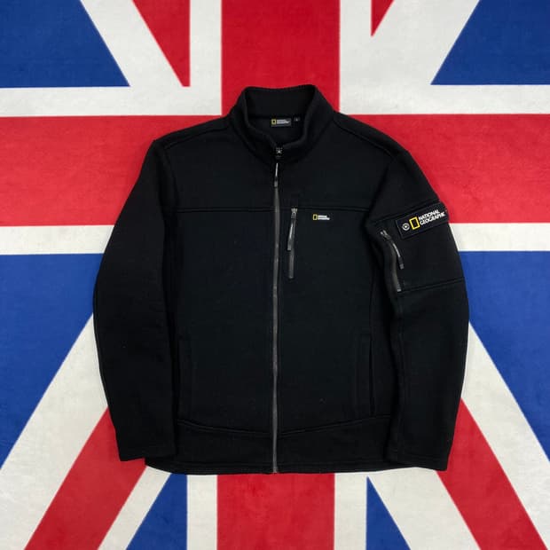 내셔널지오그래픽 니트집업 L