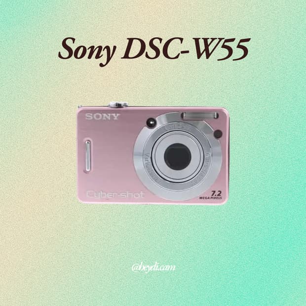 소니 사이버샷 W55 핑크 !! (Sony DSC-W55)