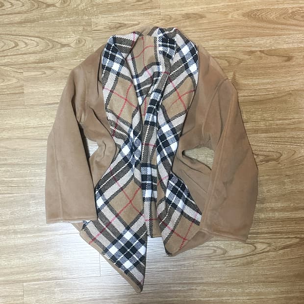 빈티지 브라운 라떼 체크 코트 히메갸루 로걀 라떼 핀터깔 긱시크 고딕