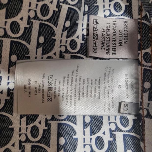 디올 오블리크 청자켓 50