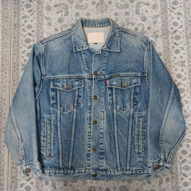 90s 일본 CANTON 데님 청자켓 LL
