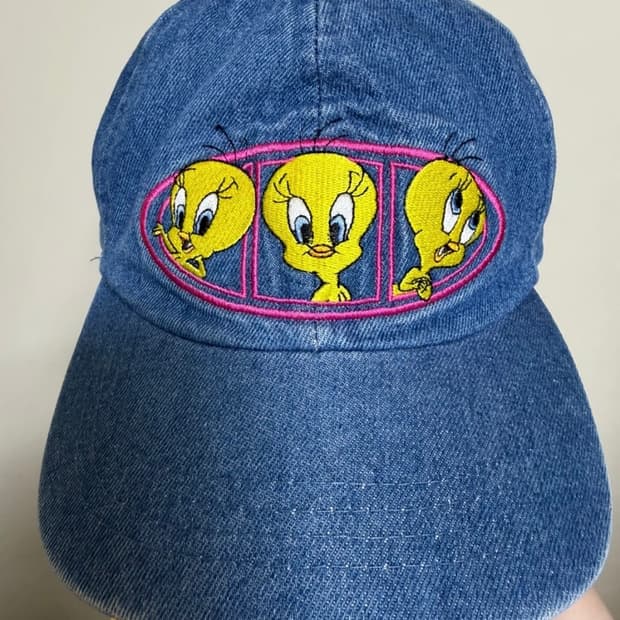루니툰즈 트위티 데님 플랫캡 ((초초귀욤))