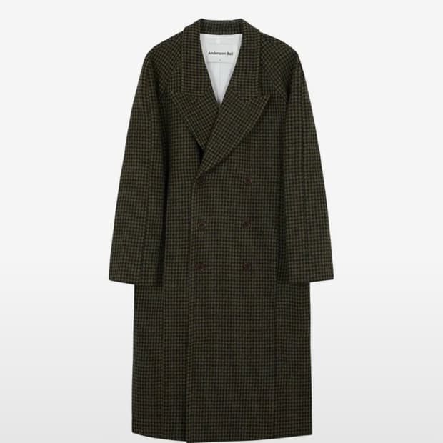 앤더슨벨 루블린 더블 브레스티드 라글란 코트 awa373m(KHAKI T