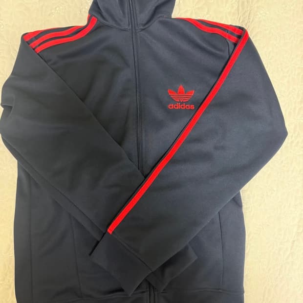 아디다스 네이비 레드 져지