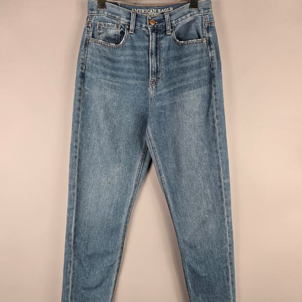 [무료배송]아메리칸이글 UK6 여성 스판 하이웨이스트 테이퍼드 청바지