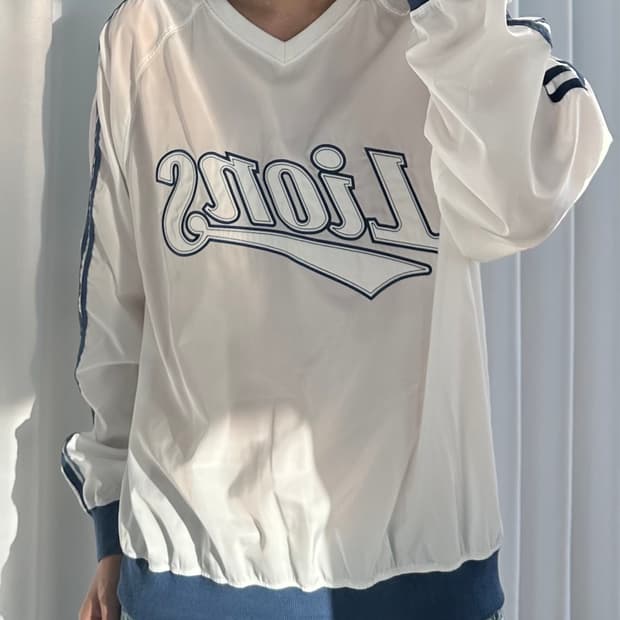 [XL]삼성 라이온즈 우븐 스웻 셔츠 맨투맨