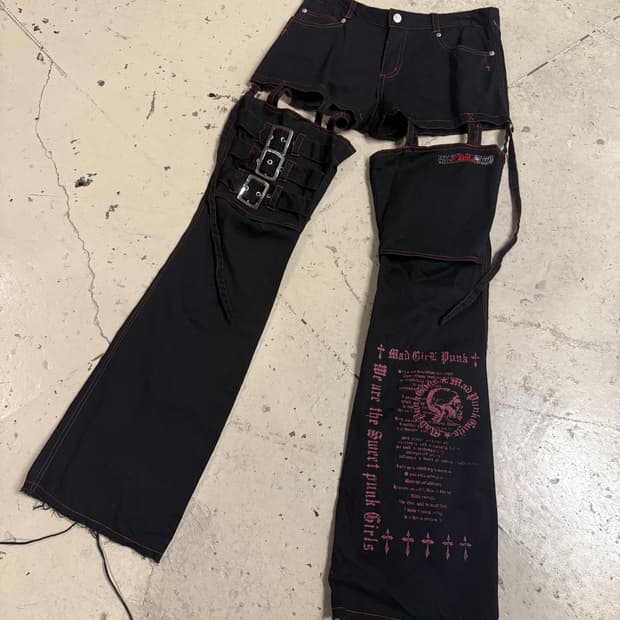 mad girl transform detail pants