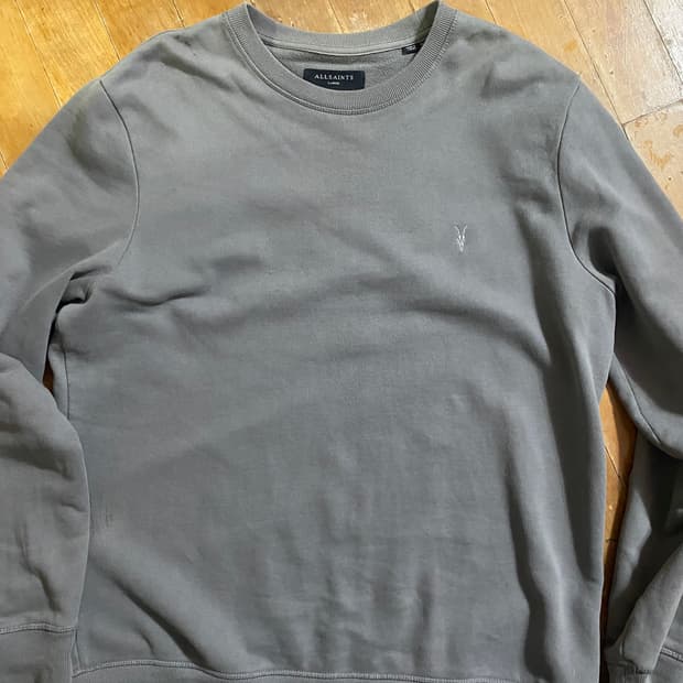 올세인츠 남성 다크 그레이 맨투맨 L (105)