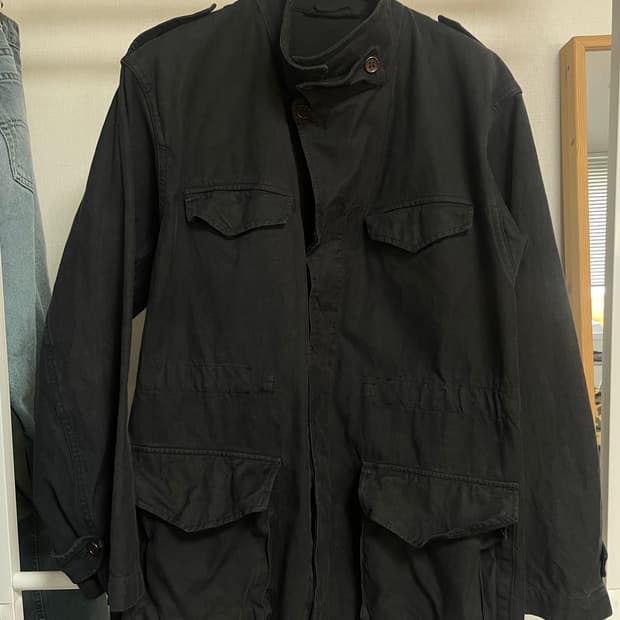 오리지널 프랑스군 m47 필드자켓 블랙 다잉