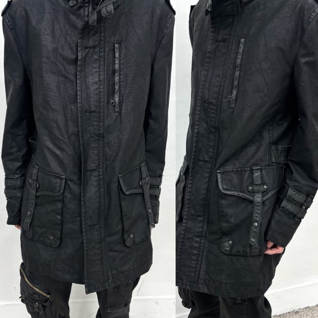 Coated armor pocket jacket   