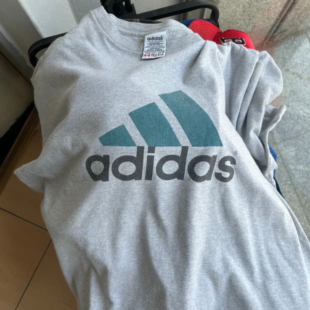 90‘s 아디다스 빅로고 티셔츠