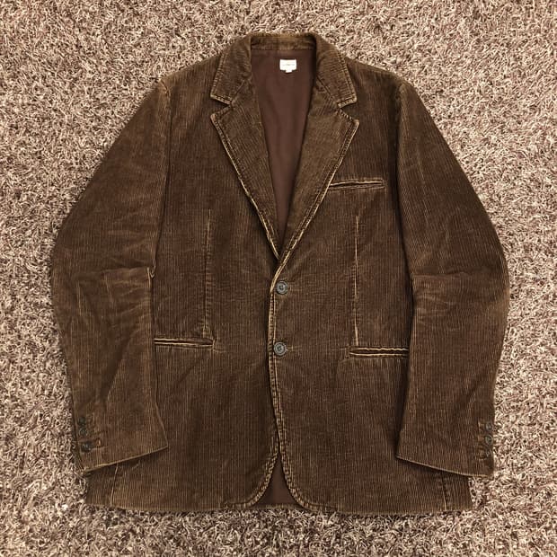 캘빈클라인 브라운 코듀로이 블레이저 자켓 