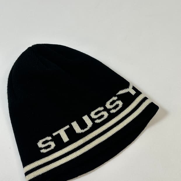 스투시 자카드 니트 비니 os