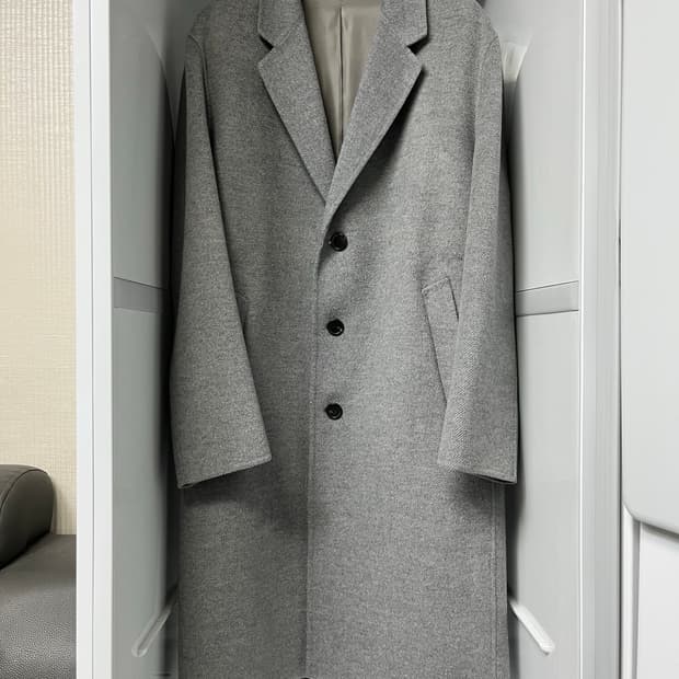 솔리드옴므 그레이 캐시미어 트윌 코트 50사이즈