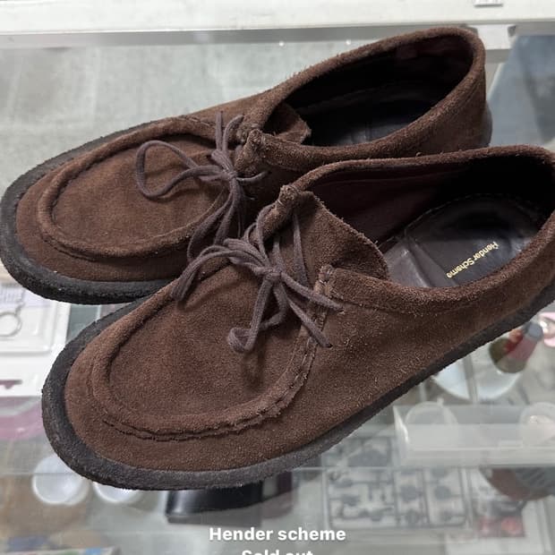 헨더스킴 Hender Scheme mip 스웨이드 슈즈 브라운 275
