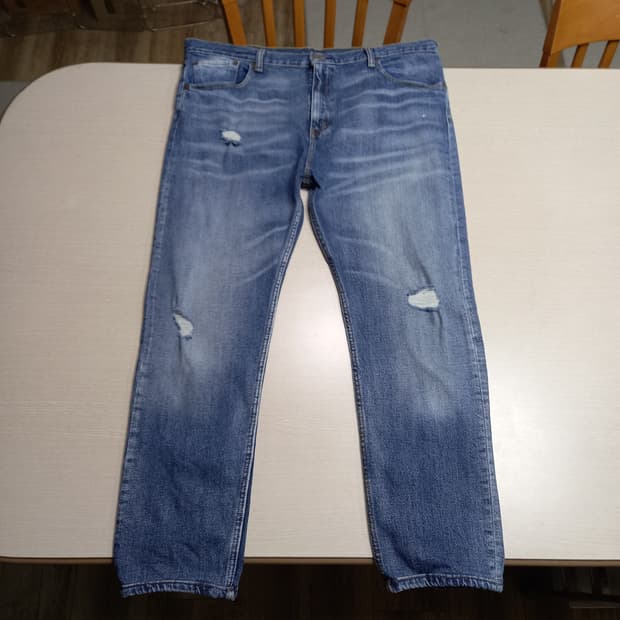 39 리바이스512 멕시코 데미지워싱 스판 슬림일자진 39-11