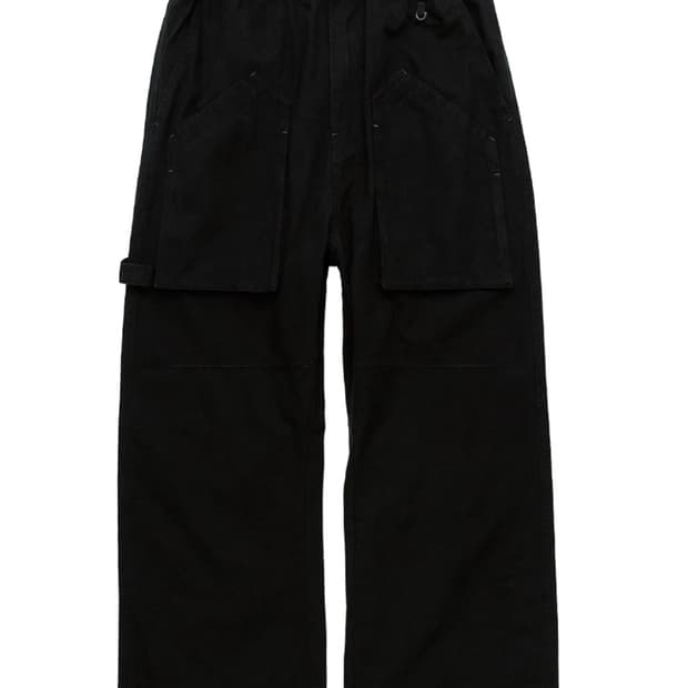 (2) 폴리테루 페인터 파자마 팬츠 블랙