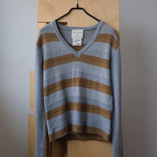 STEPHAN SCHNEIDER V-neck Striped Knit