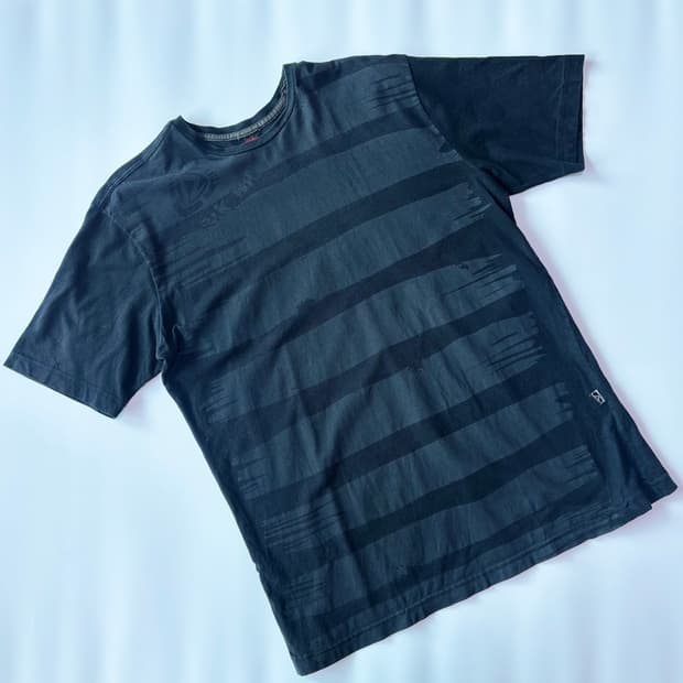 Rik Wil 빈티지 서프 그래픽 패턴 반팔 티셔츠